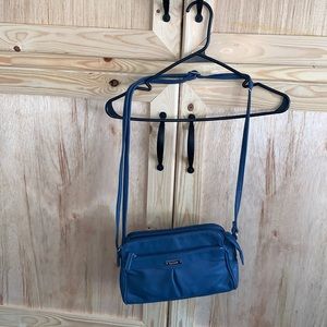 Koltov blue shoulder crossbody purse